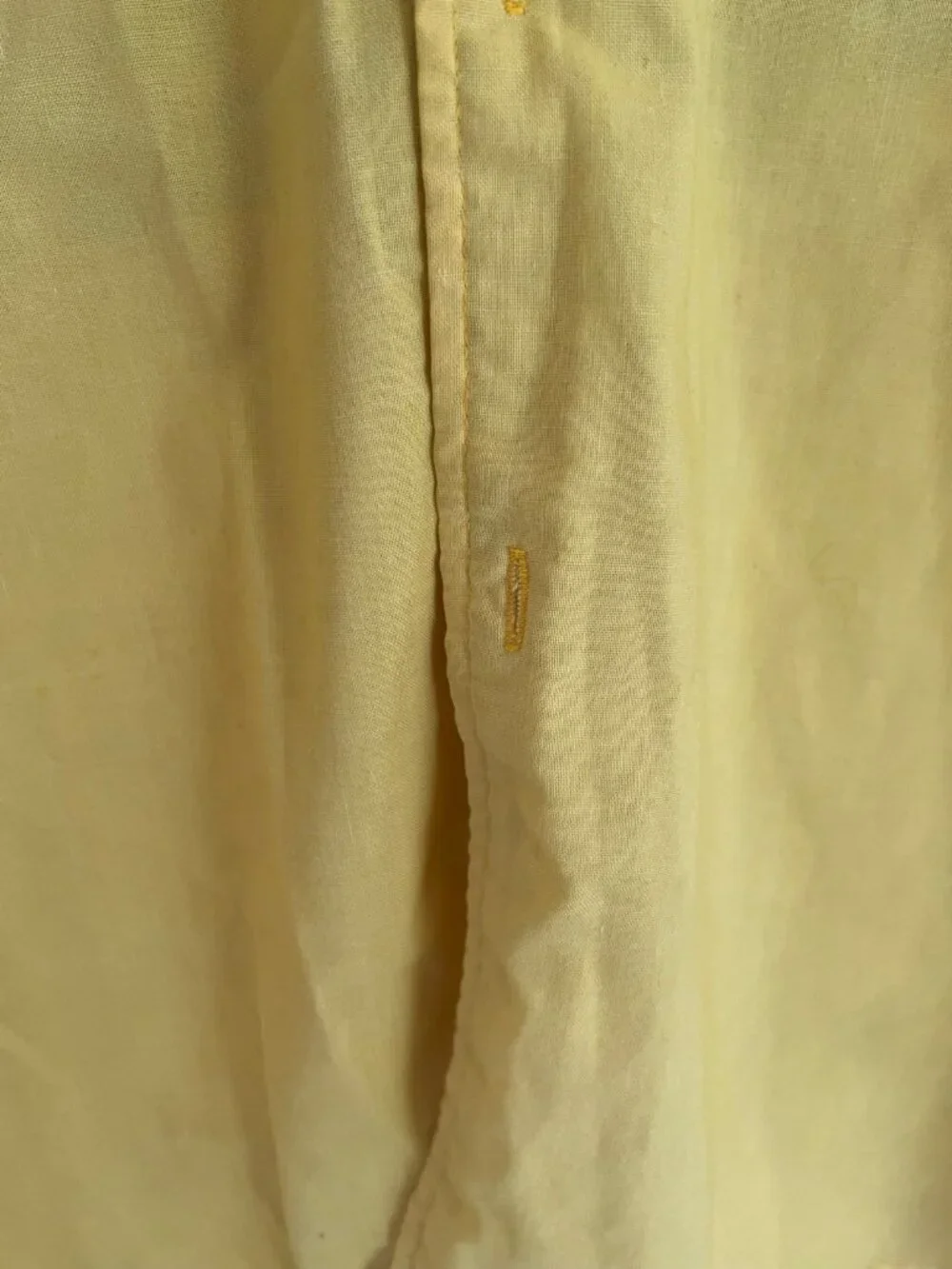 Vintage Electricity Surf City Yellow Short Sleeve Button Down Shirt Men's 80s - Picture 10 of 13